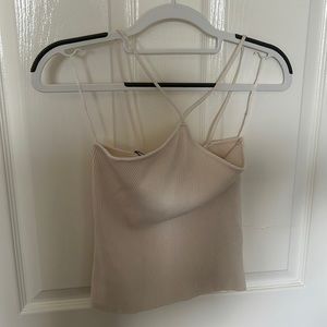 Zara criss cross cropped tank